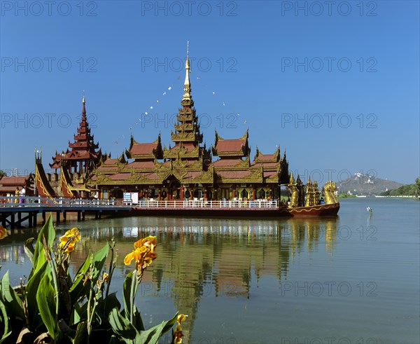 Pyi Gyi Mon Royal Barge on Lake Kandawgyi
