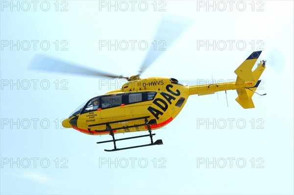ADAC helicopter in flight