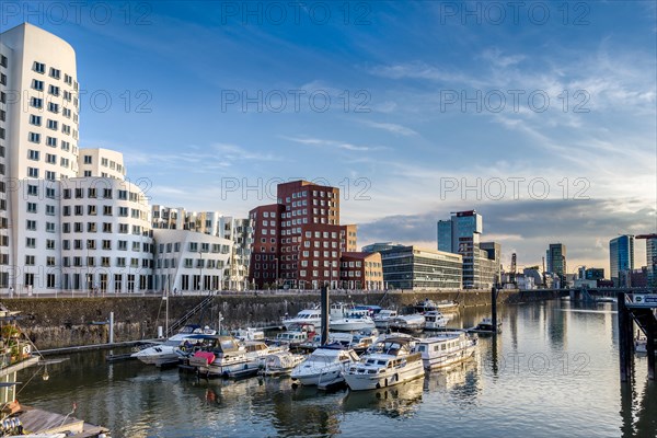 New Zollhof office buildings designed by architect Frank O Gehry
