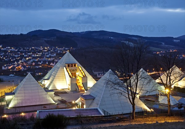 The Sauerland Pyramids at dusk