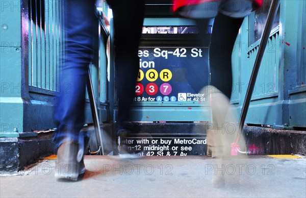 New York City subway entry