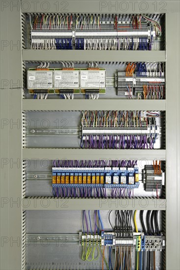 Control cabinet on the inside