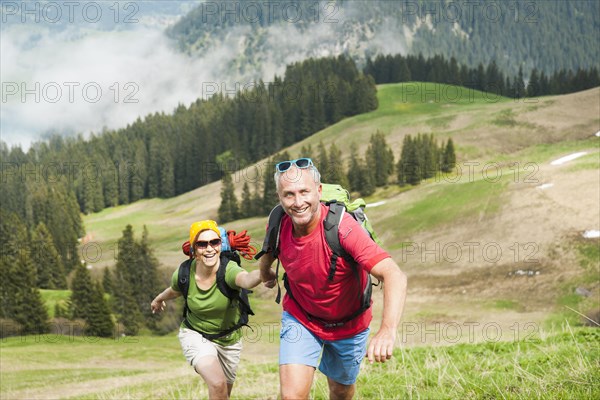 Couple hiking