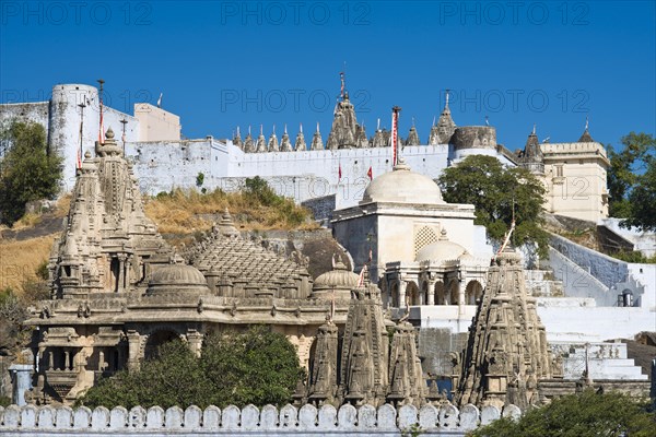 Temple complex on the holy mountain of Shatrunjaya