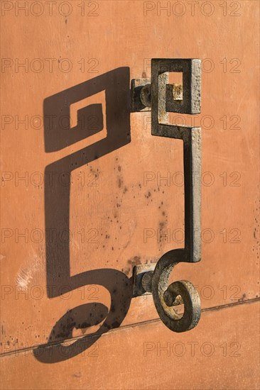 Iron door handle