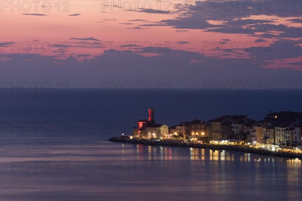 Piran at dusk