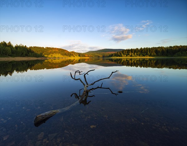 Evening atmosphere at the Ecker Dam