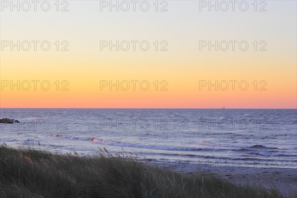 Evening sky on the Baltic Sea on Schoenberger Strand beach