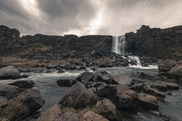 Öxará river in the Thingvellir National Park