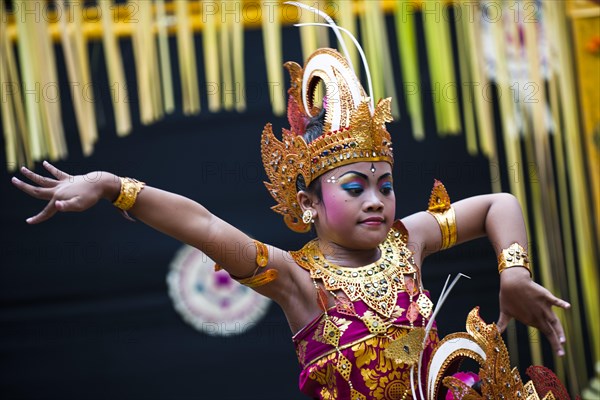 Girl during a Barong dance