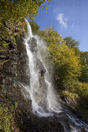 Trusetal waterfalls in autumn