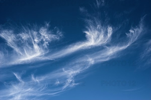Blue sky with cirrus clouds