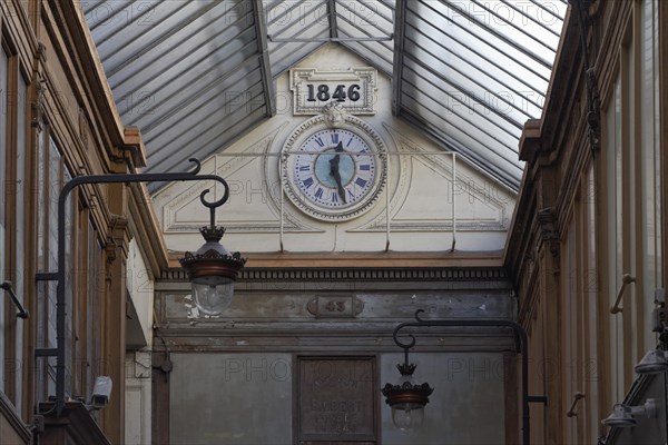 Shopping arcade of 1846 with a glass roof