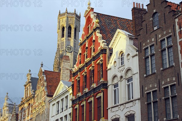 Guild houses with gabled roofs