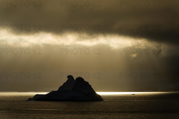 Sunlight shining through a hole in the clouds