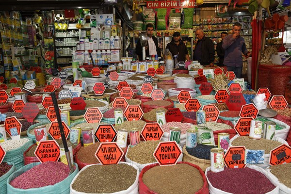 Beans and other foodstuffs in bags