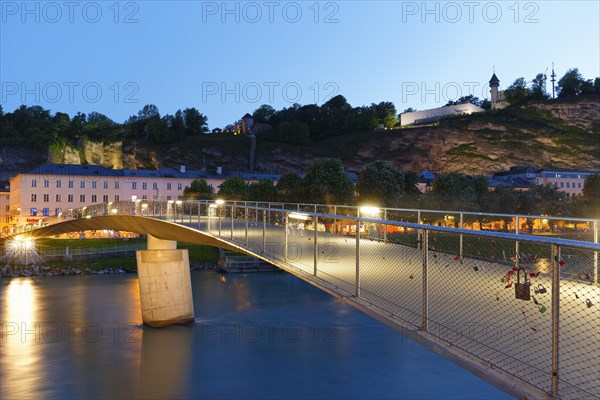 Makartsteg brige crossing over the Salzach River