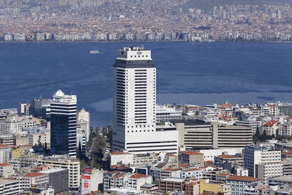 High-rise Hilton Hotel in the city centre of Konak