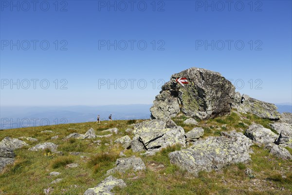 Rocks near the summit of Ladinger Spitz Mountain