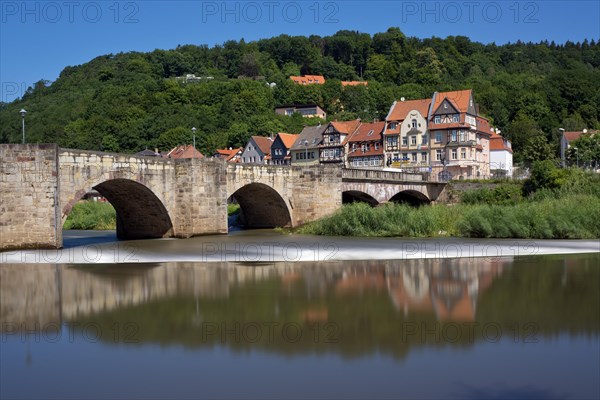 Townscape with Werrabruecke bridge