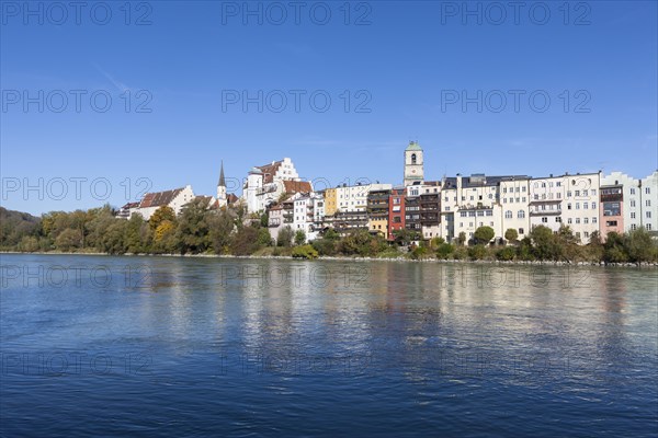 View of the town of Wasserburg am Inn