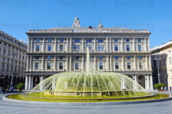 Fountain on the Piazza de Ferrari