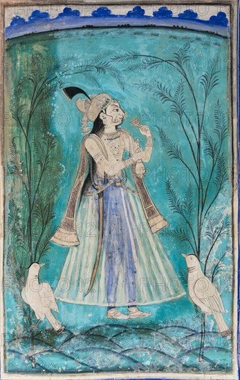 Nobleman with pigeons