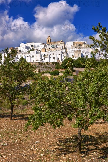 The medieval fortified hill town of Ostuni