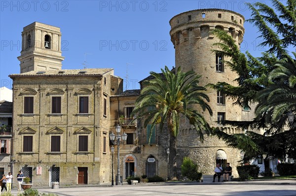 Bell tower of the church Chiesa di Maria Santissima del Carmine
