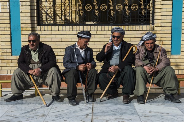 Local men in the bazaar of Sulaymaniyah