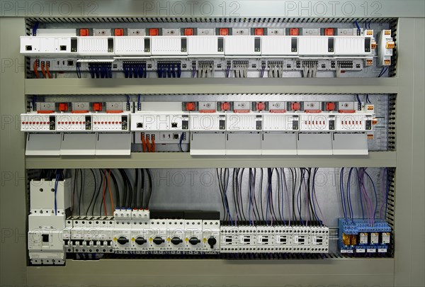 Control cabinet on the inside