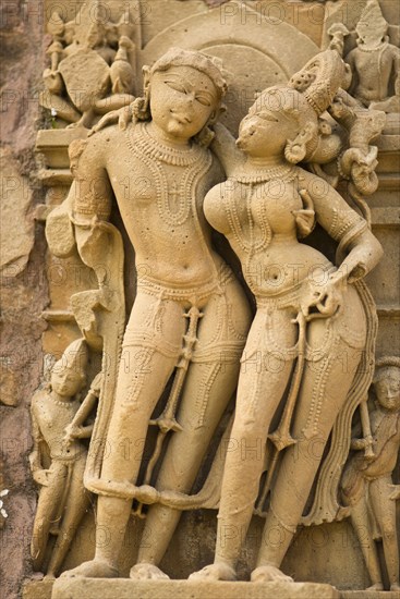 Relief depicting two lovers