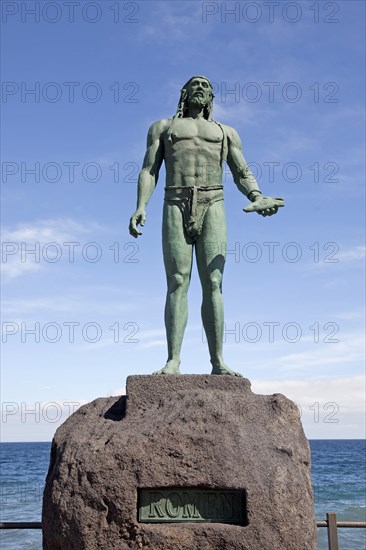 Statue of Guanche king Mencey Romen