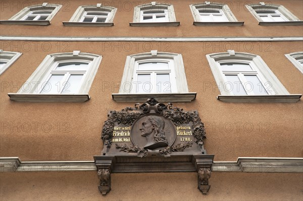 Plaque for Friedrich Ruckert