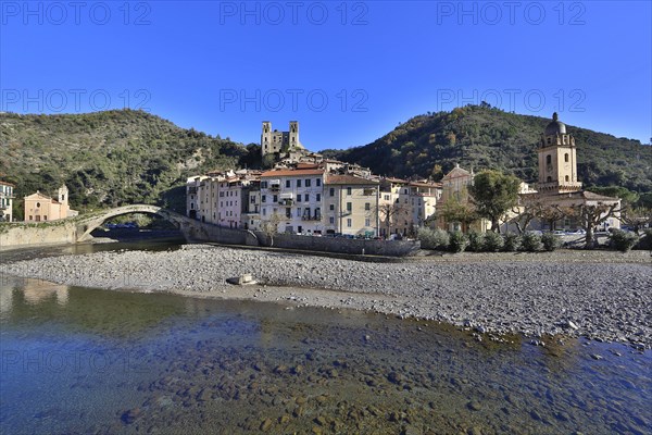 Medieval village of Dolceaqua on the Nervia river