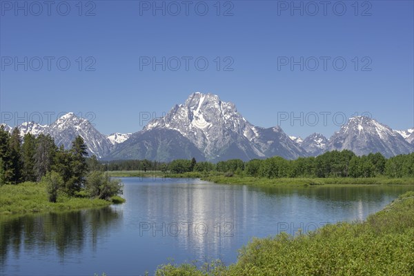View of Grand Teton National Park from Oxbow Bend