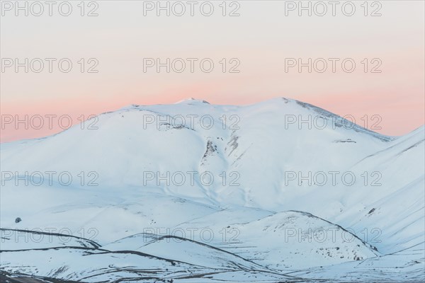 Sunset in winter