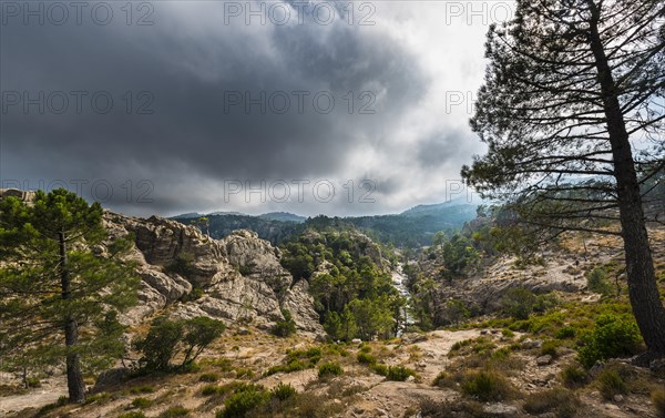 Mountain landscape with river