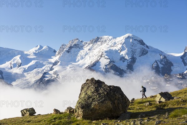 Hiker on the Hohbalmen trail