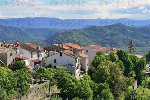 View across the town with the Church of Saint Margareth