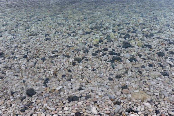 Pebbles on the beach of La Olla in Altea