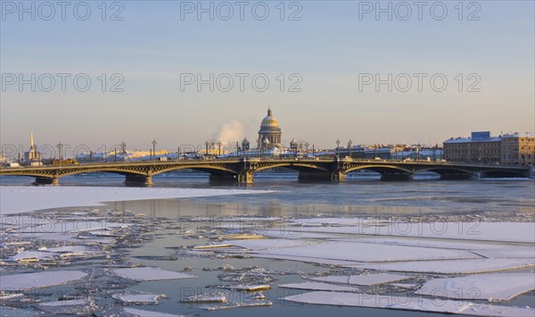 Saint Isaac Cathedral and Palace Bridge