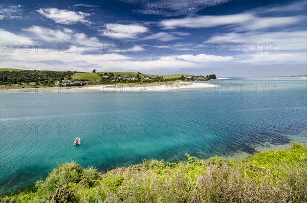 Boat in the bay of Taieri