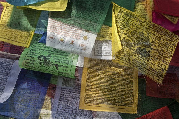Prayer flags at Boudhanath Stupa