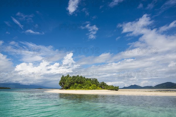 Turquoise water and white sand beach