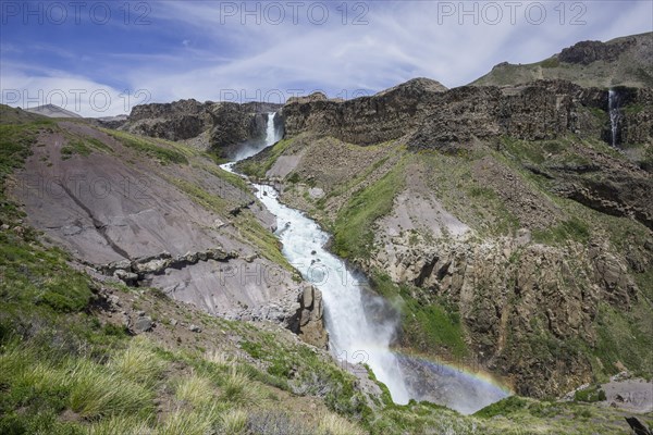 Rainbow at the waterfalls Saltos de Arco Iris