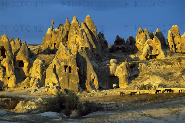 Tufa formations in the evening light