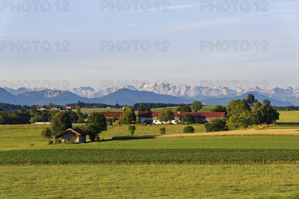 View of Munsing on the Alps