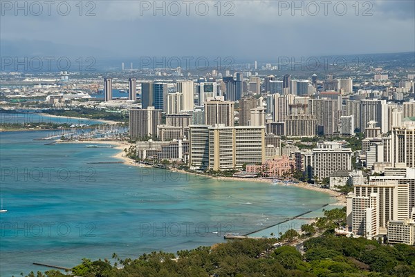 Coastline of Honolulu