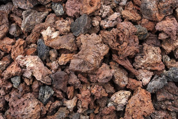 Reddish lava